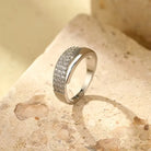 Elegant Adjustable Sparkling Ring - Gold, Silver Options, Breast Cancer Awareness