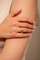 Elegant Adjustable Sparkling Ring - Gold, Silver Options, Breast Cancer Awareness